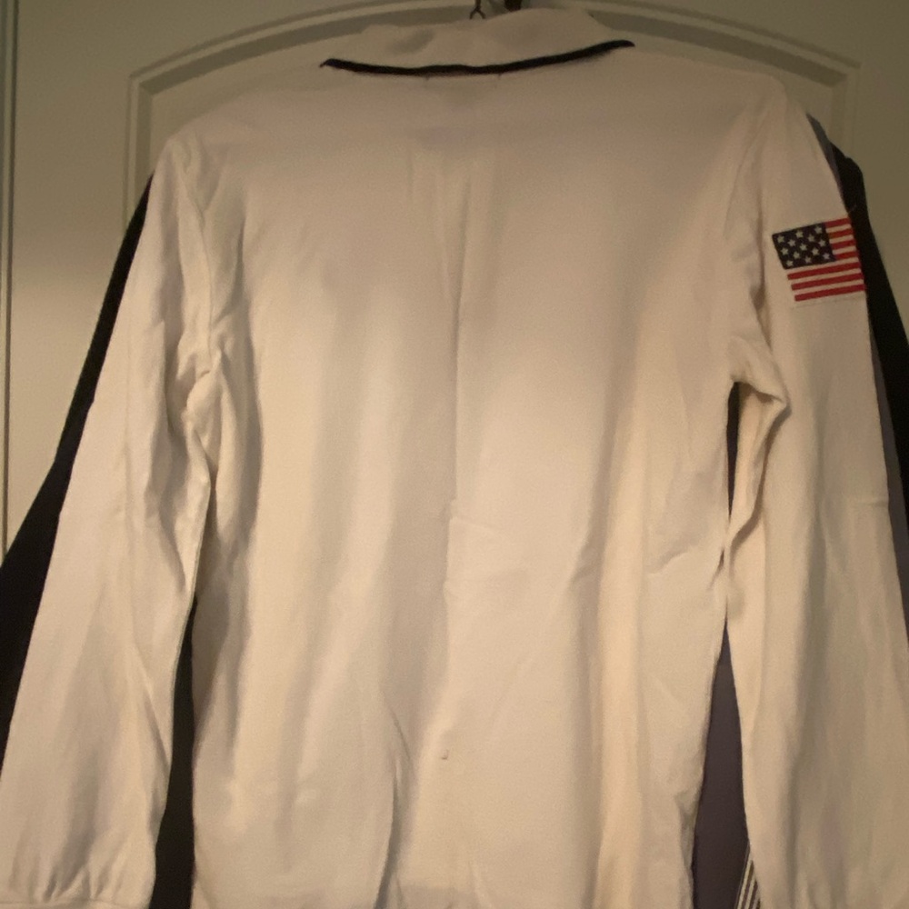 Youth boys Ralph Lauren polo white shirt size L